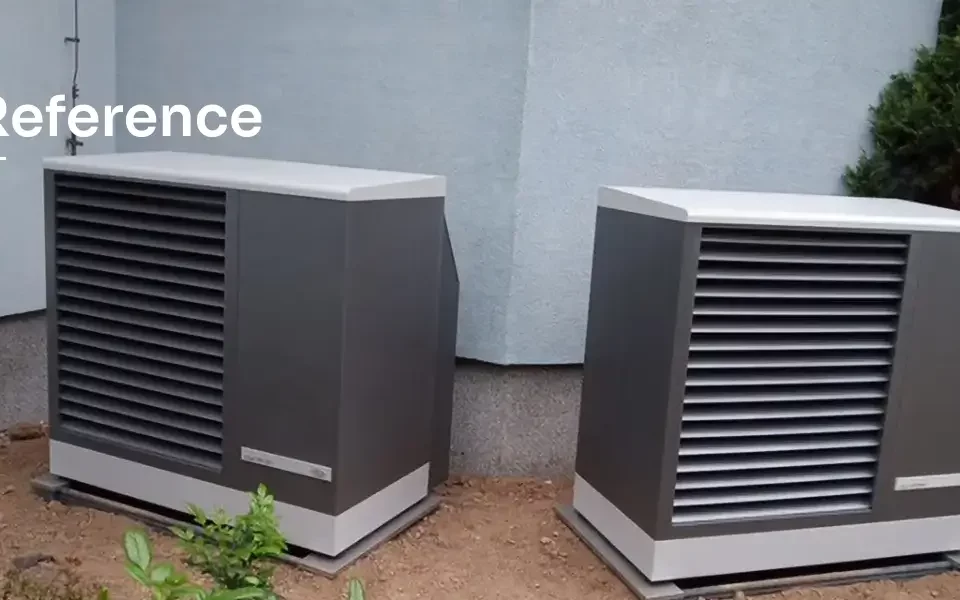 Reference - Tepelné čerpadlo PZP systém vzduch-voda Dynamic 16 bylo instalováno v kaskádě 2 ks v rodinném domě v obci Březová-Oleško pro vytápění a ohřev teplé vody.